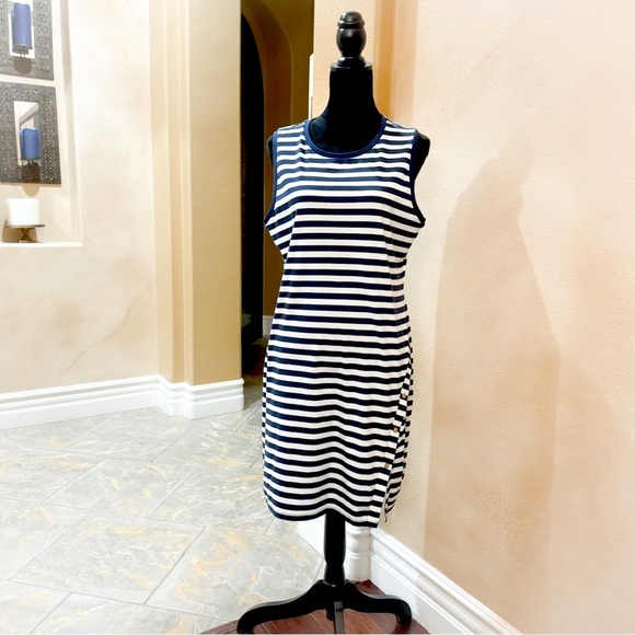 Michael Kors Striped Snap-Around Mini Dress.  NWT - Picture 4 of 12